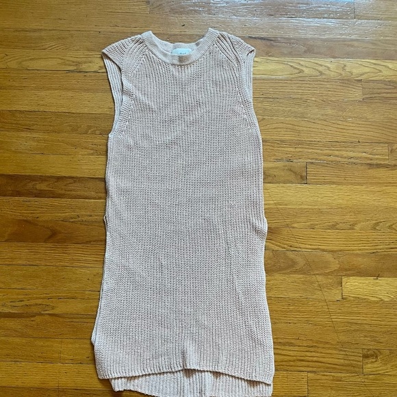 Wilfred Dresses & Skirts - Wilfred Light Pink Crochet Sleeveless Dress A7